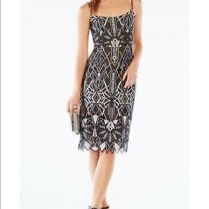 BCBG MAX AZRIA Alese Lace Midi Dress Size 2